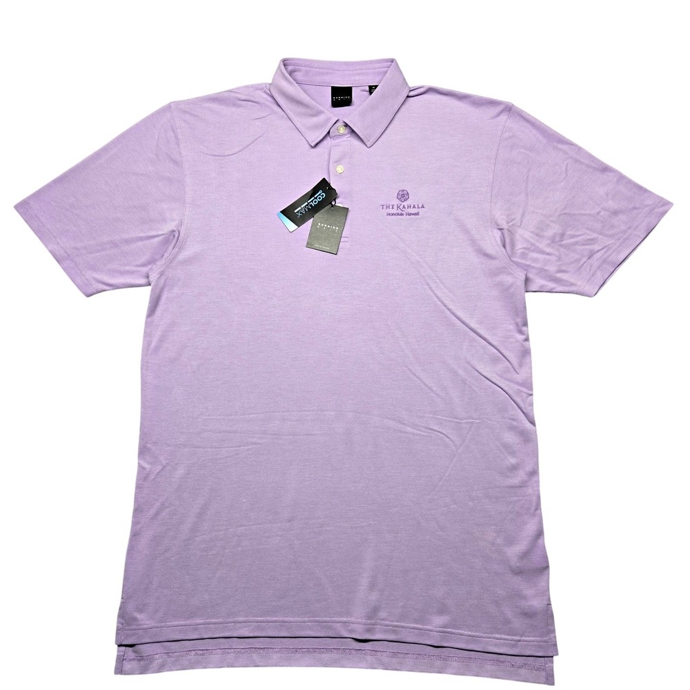 Dunning Golf Polo Shirt Mens XL Purple Willow Coolmax The Kahala Resort New‎